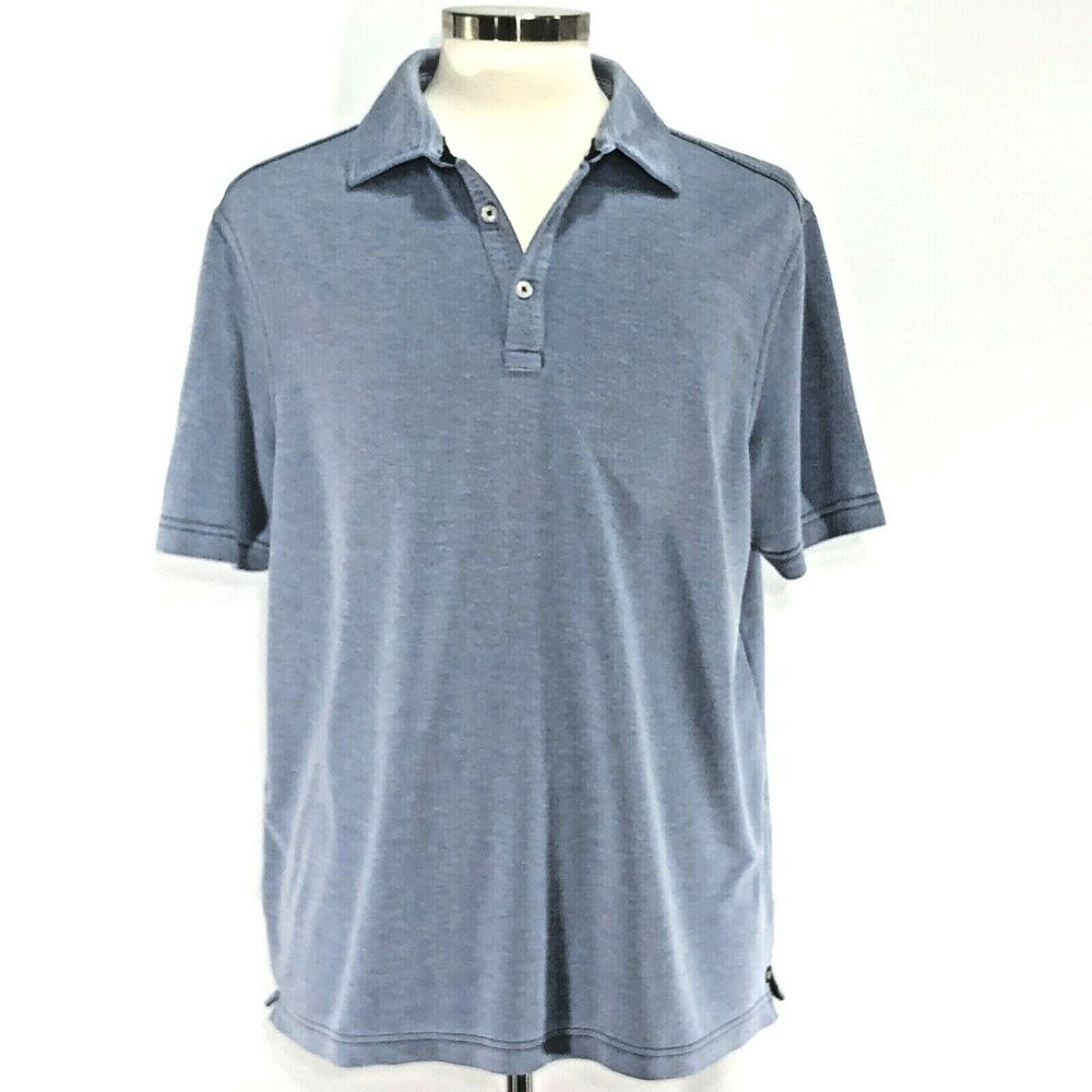 Nat Nast Polo Rayon Blend Casual Light Blue Size L